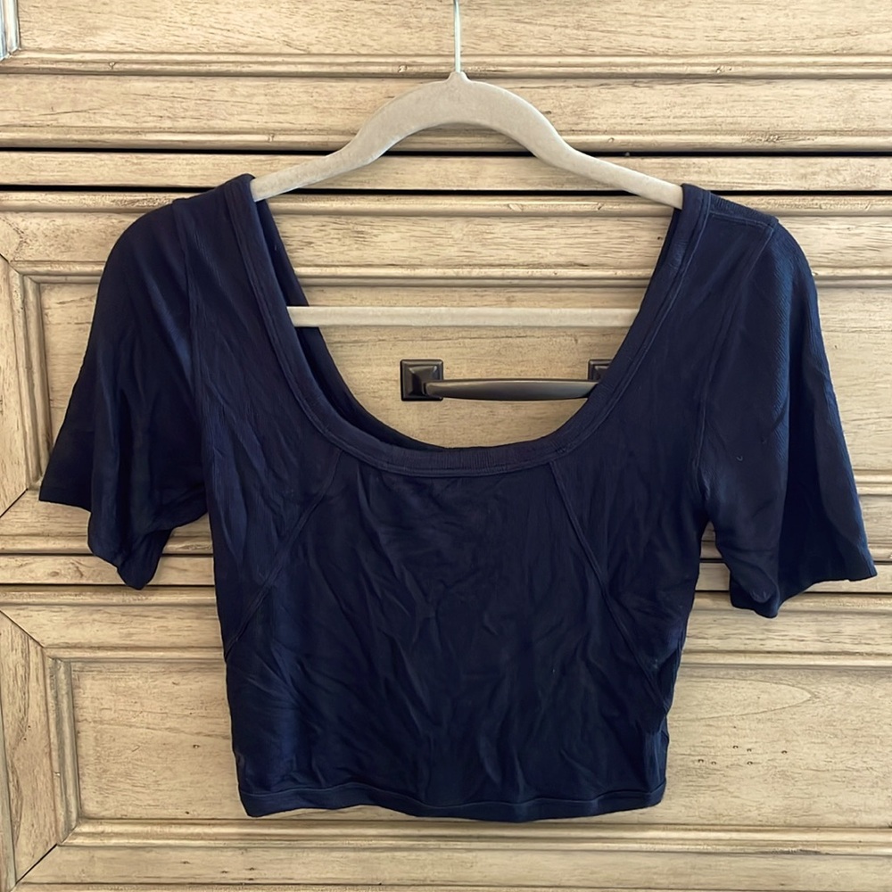 Lululemon Short Sleeve Ribbed Top